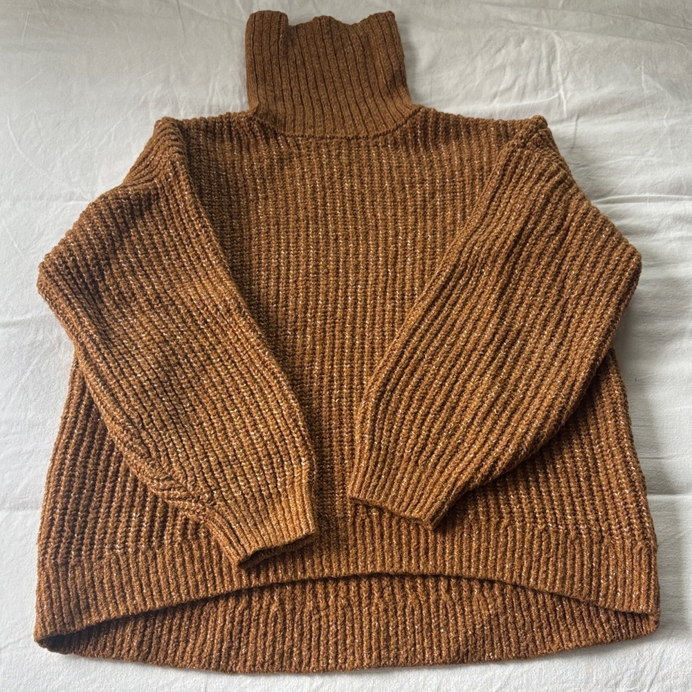 Old Navy Cozy Brown Turtleneck Sweater